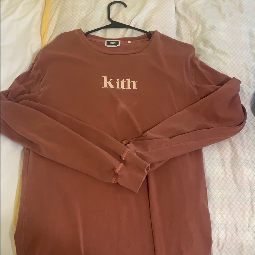 Kith Serif Logo Long Sleeve Tee